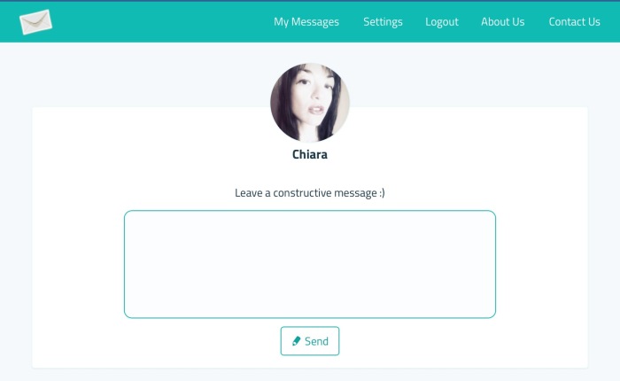L’app per inviare messaggi anonimi
